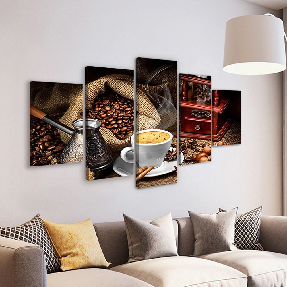 Material de Café 5 Partes Pintar por Números