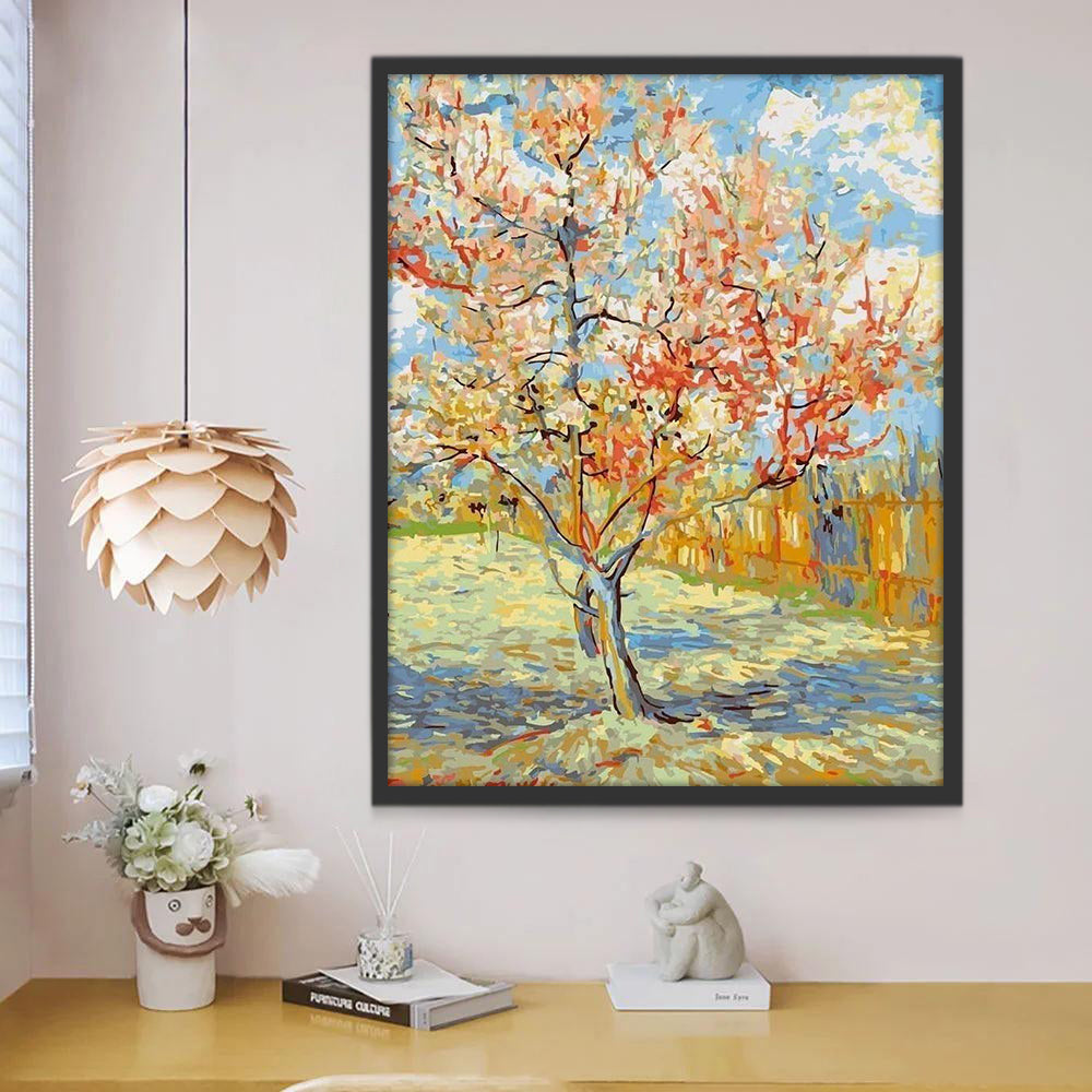 Melocotonero en Flor de Vincent Van Gogh Pintar por Números