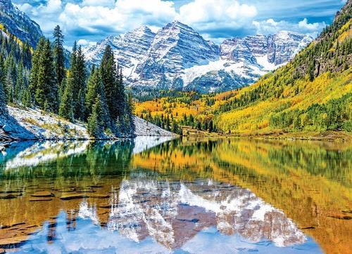 Montañas en el Invierno y el Otoño Pintar por Números