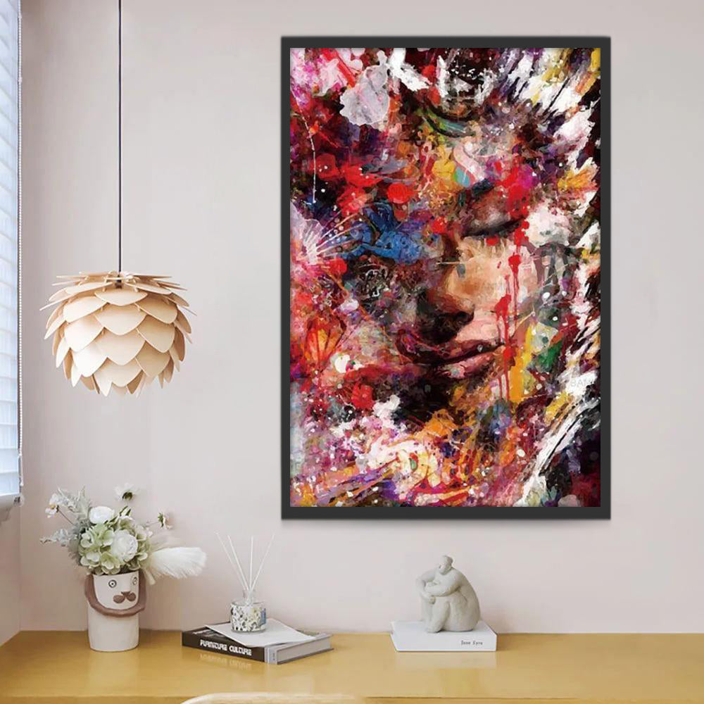 Mujer en Estilo Abstracto Pintar por Números