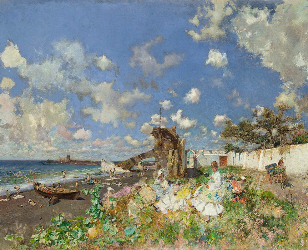 Mujeres al Lado de Mar Pintar por Números