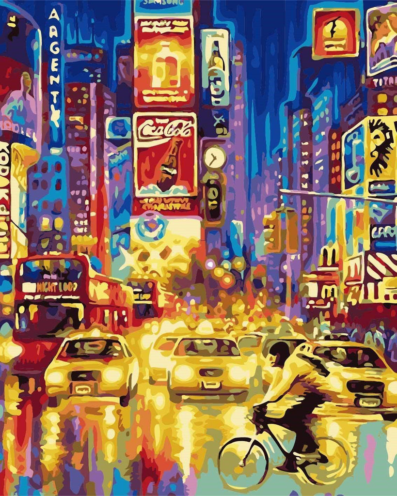 Noche de Times Square en Nueva York Pintar por Números