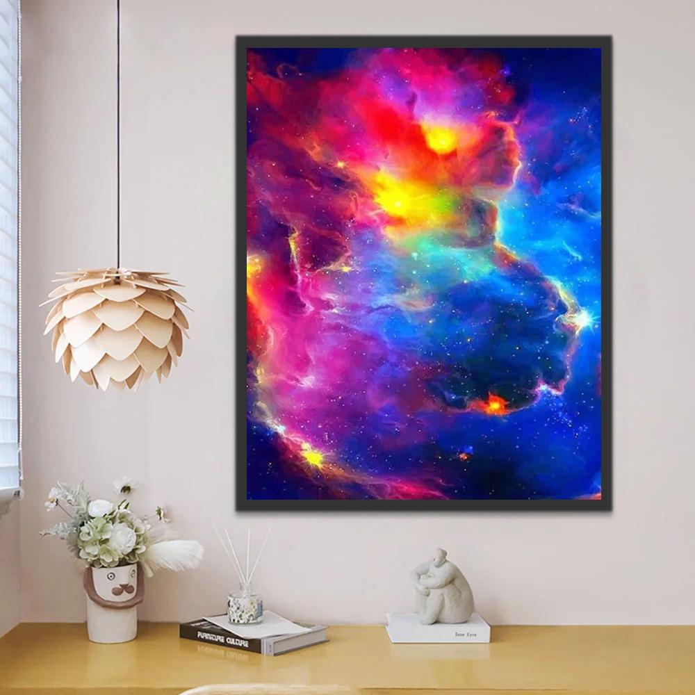 Nube Colorida de Gas Nebulosa Pintar por Números