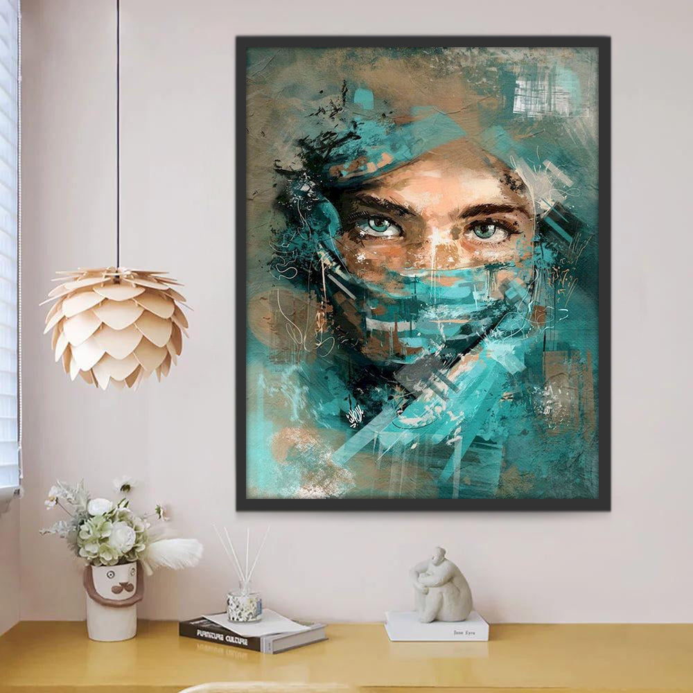 Ojos Hermosos de Mujer Pintar por Números