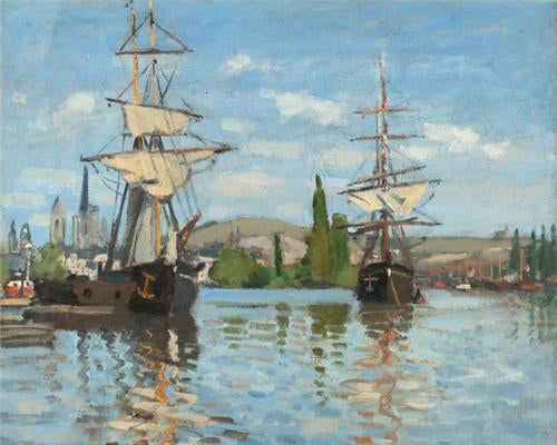 Paisaje de Barcos Parados en el Puerto Pintar por Números