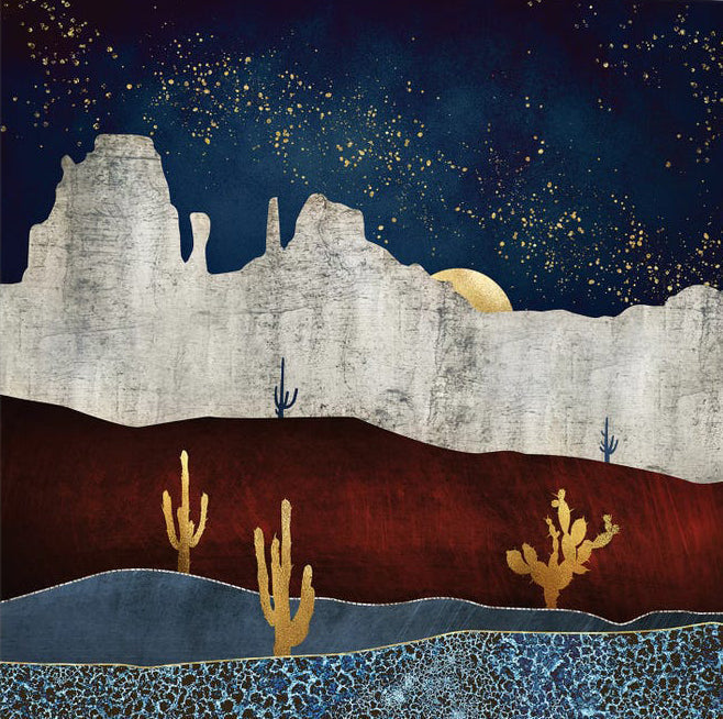 Paisaje de Montaña en la Noche Pintar por Números