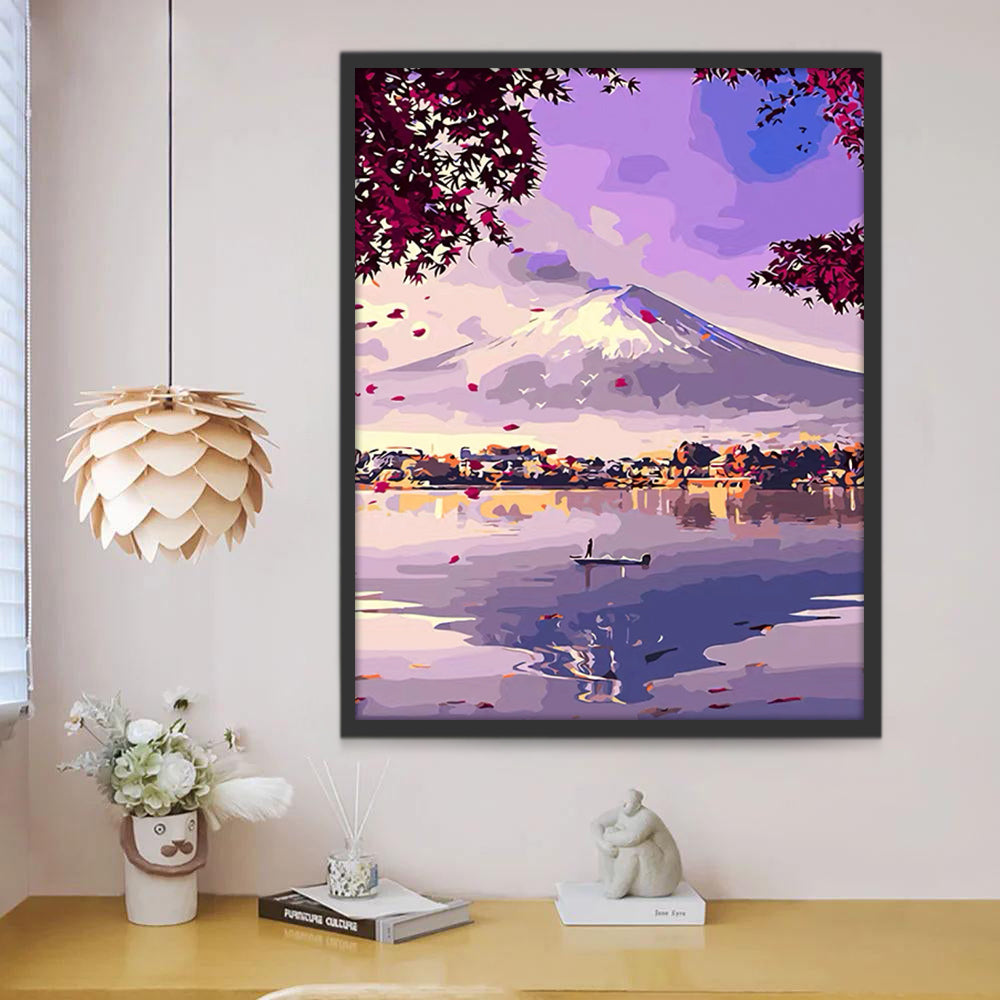 Paisaje del Monte Fuji Pintar por Números