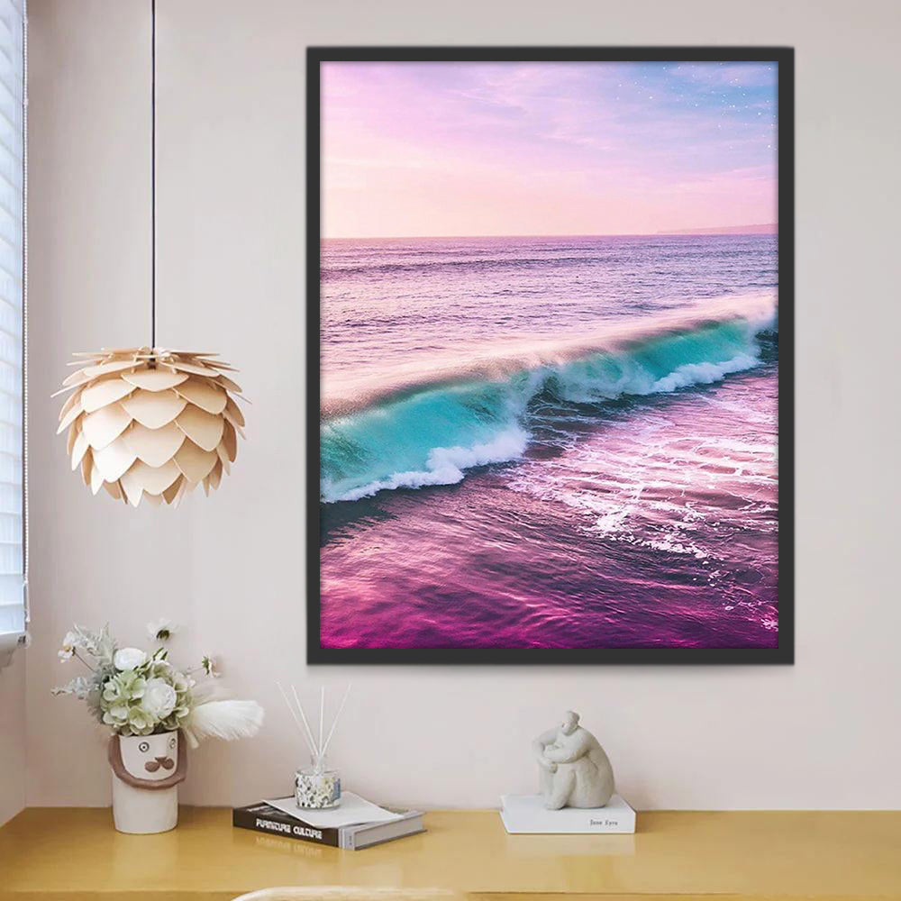 Paisaje Hermoso de Mar con Olas Pintar por Números
