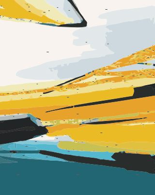 Paisaje Natural Abstracto Pintar por Números