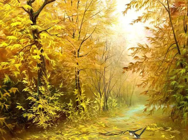 Paisaje Otoñal con Hojas Caídas Pintar por Números