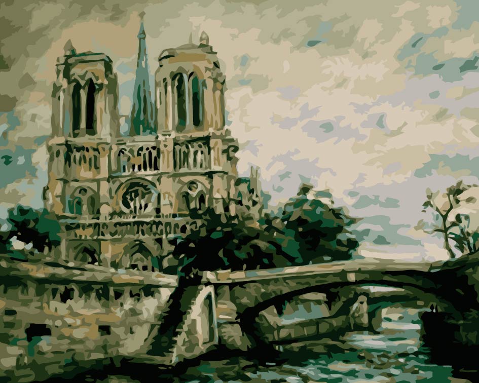 Paisaje Urbano con Arquitectura Pintar por Números