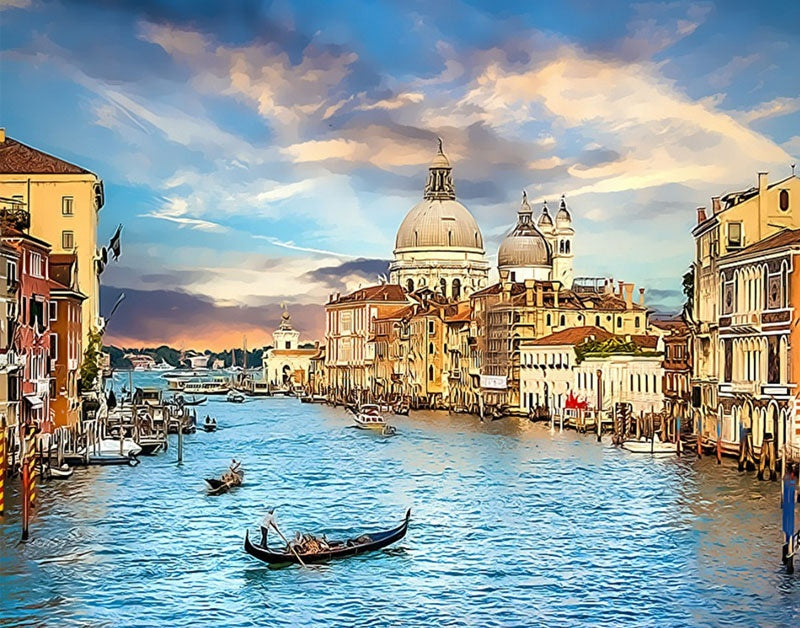 Paisaje Urbano de Venecia Pintar por Números