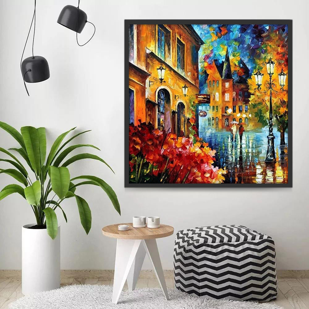 Paisaje Urbano Nocturno Pintar por Números