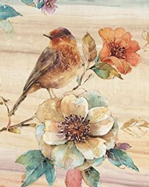 Pájaro Lindo y Flores Bonitas Pintar por Números