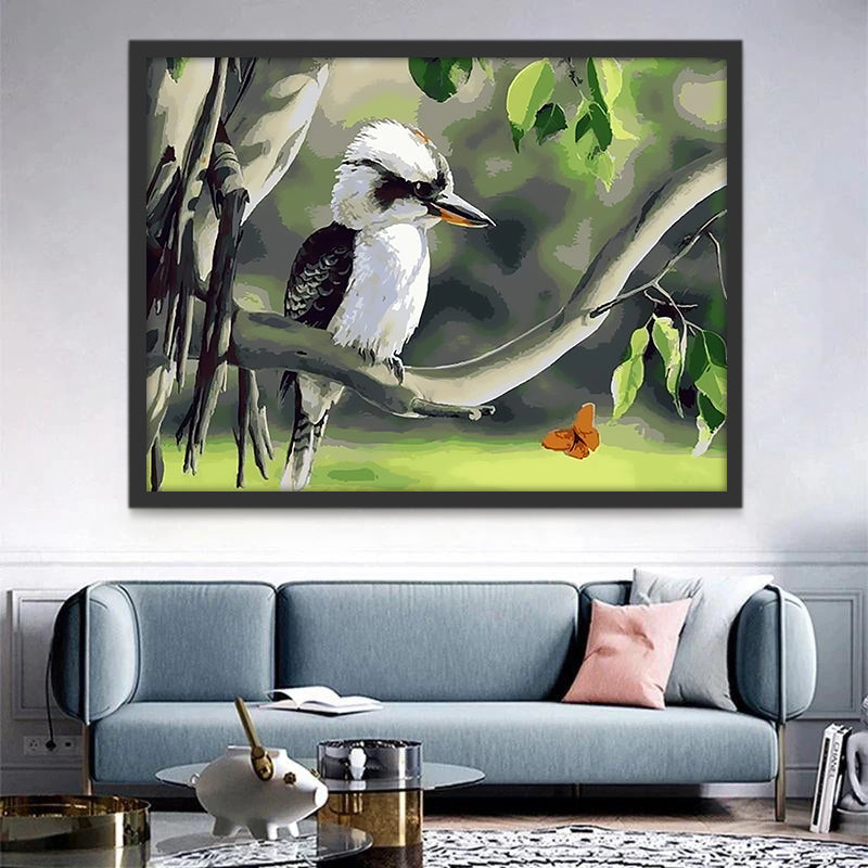Pájaro Pequeño sobre Árbol Pintar por Números