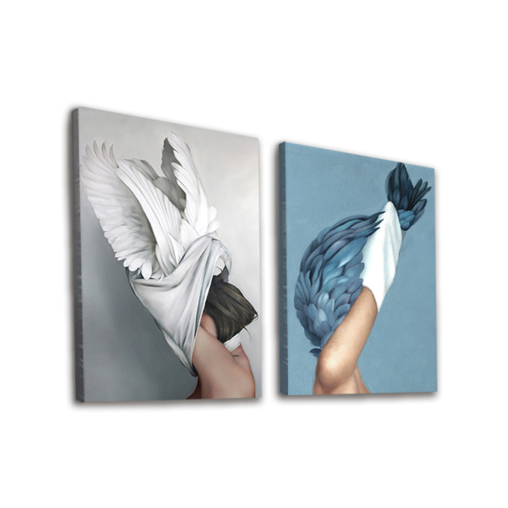 Pájaros Abstractos 2 Partes Pintar por Números