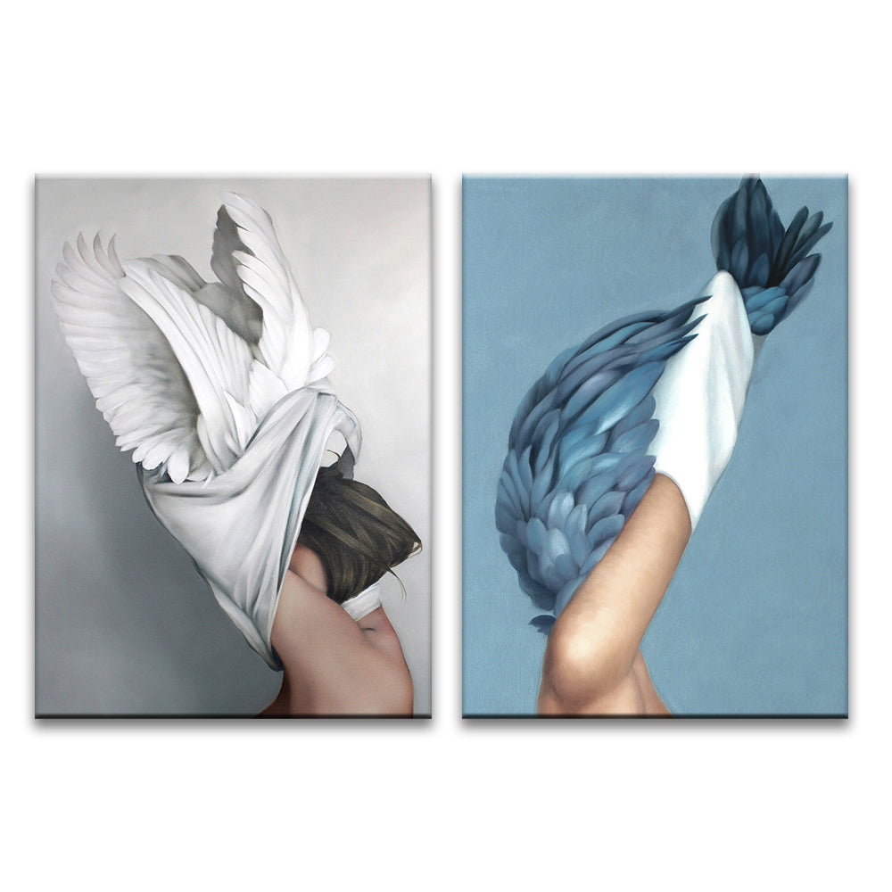 Pájaros Abstractos 2 Partes Pintar por Números