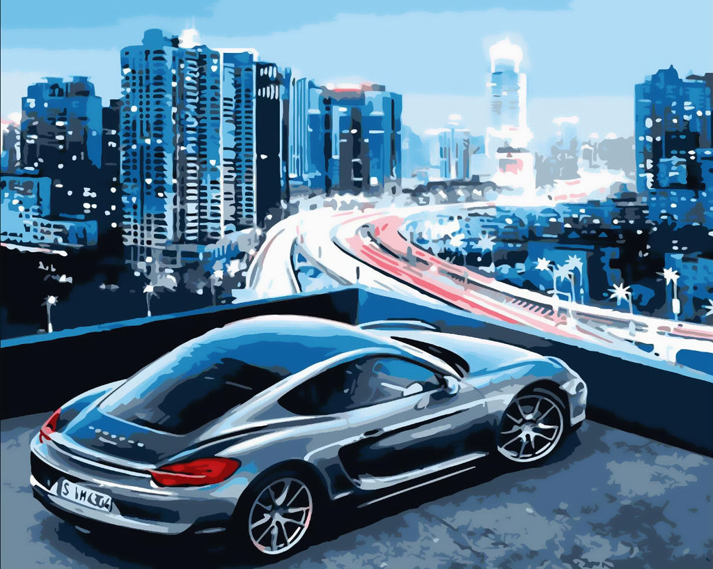 Panorama de Carretera de Alta Velocidad Pintar por Números