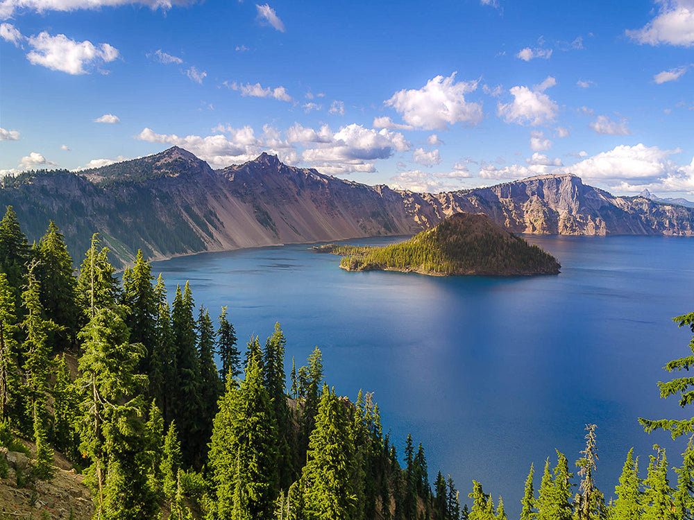 Panorama de Lago y Montañas Pintar por Números