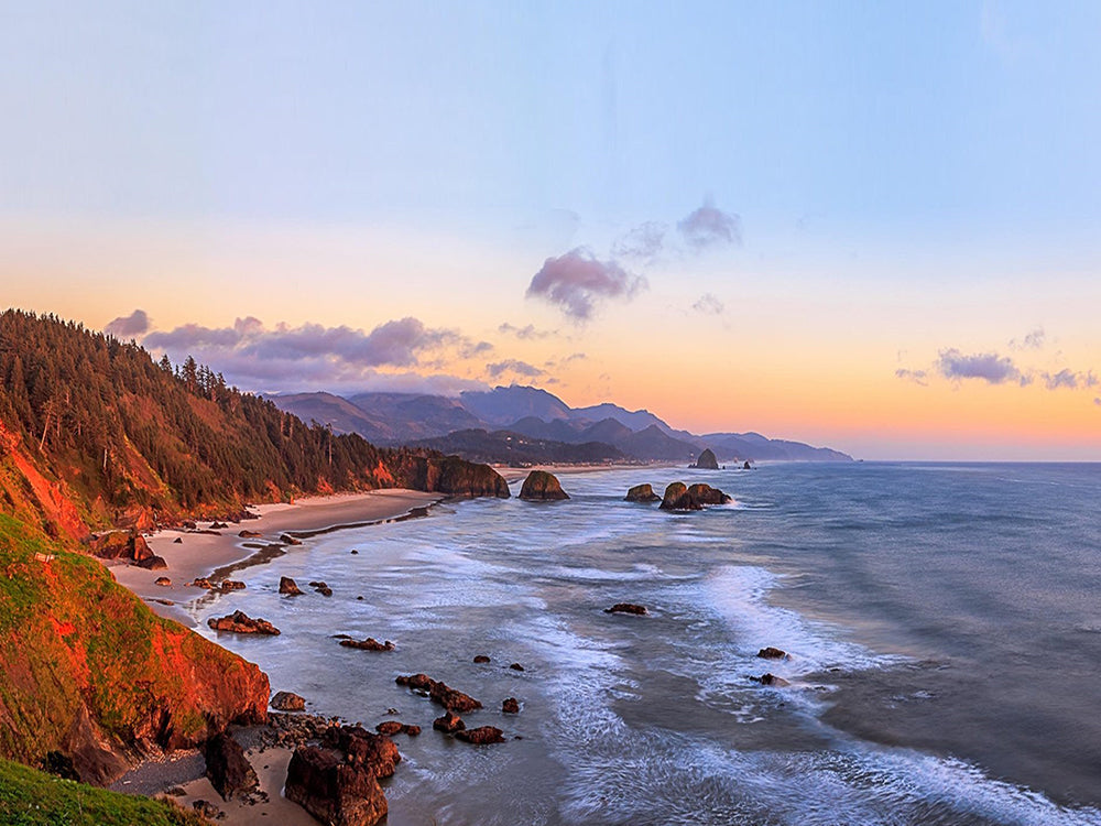 Panorama de Mar y Montañas Pintar por Números