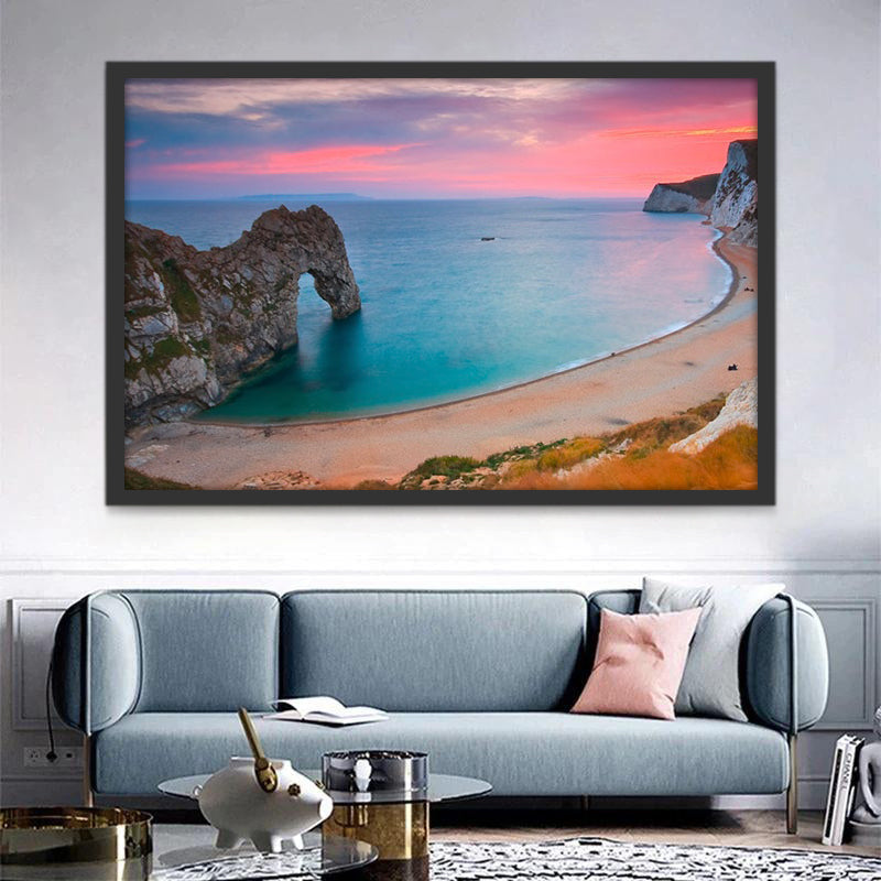 Panorama de Paisaje de Mar y Roca Pintar por Números