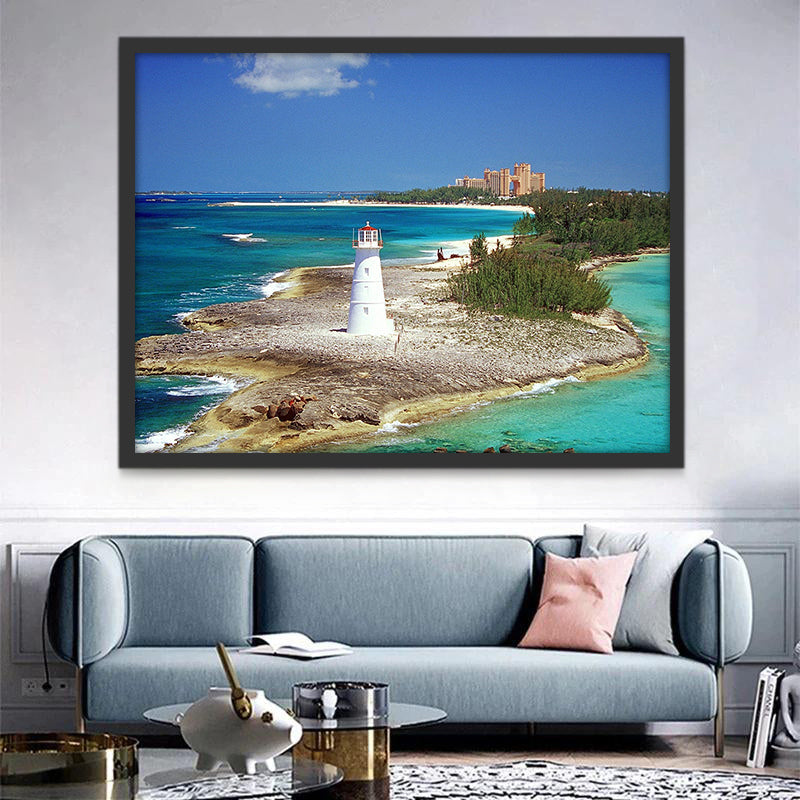 Panorama de Torre de Faro en la Playa Pintar por Números