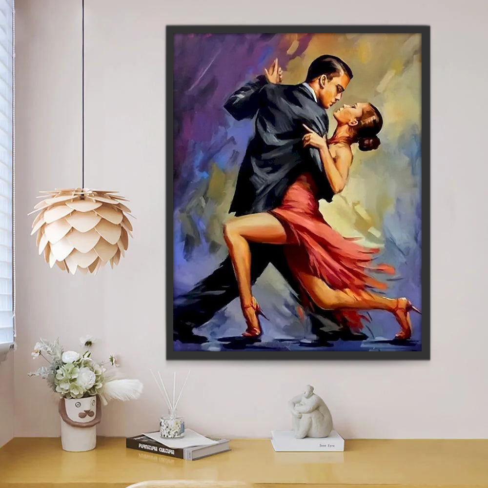 Pareja de Bailarines Bailando Pintar por Números