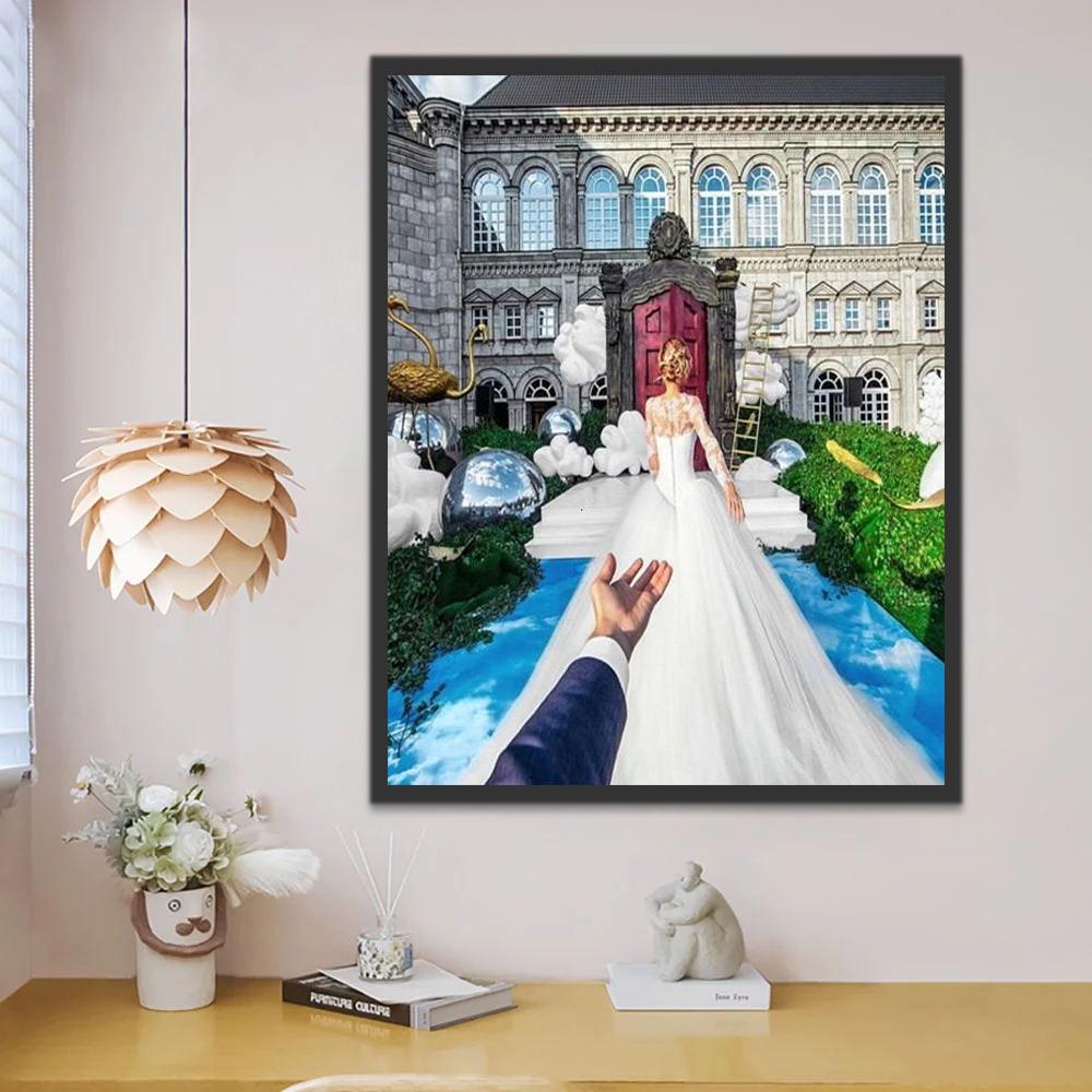 Pareja en la Boda Pintar por Números