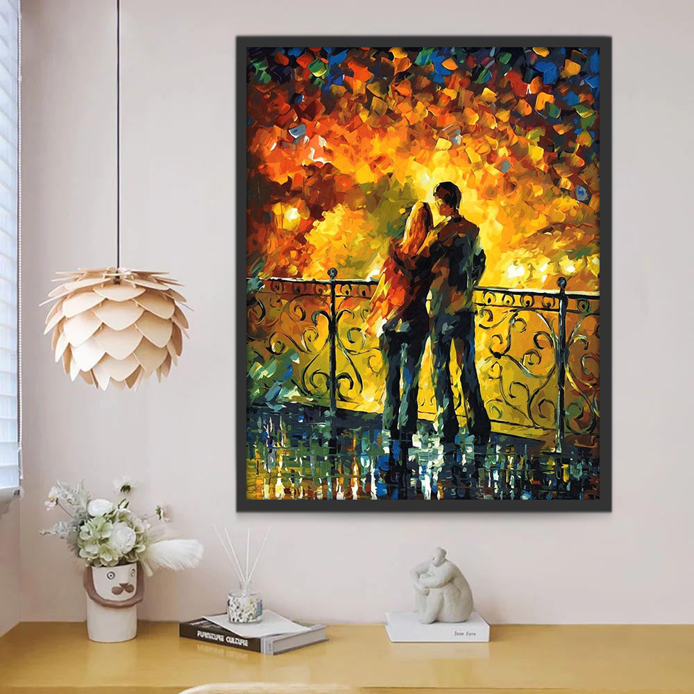 Pareja en la Noche Pintar por Números