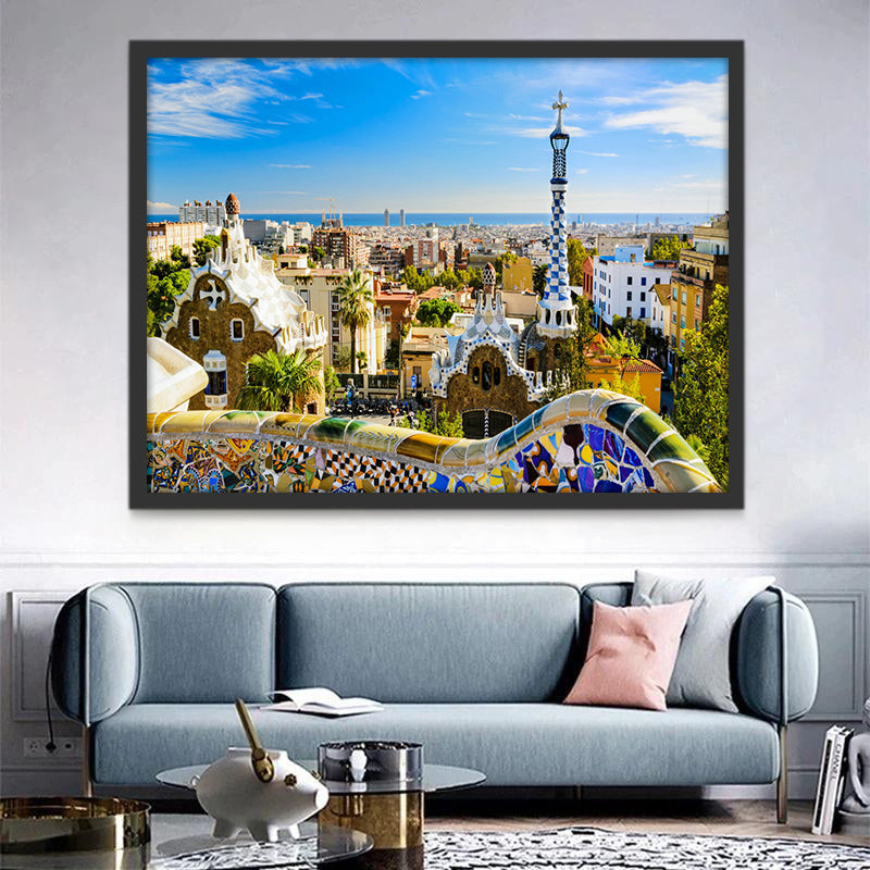 Parque Güell en Barcelona Pintar por Números