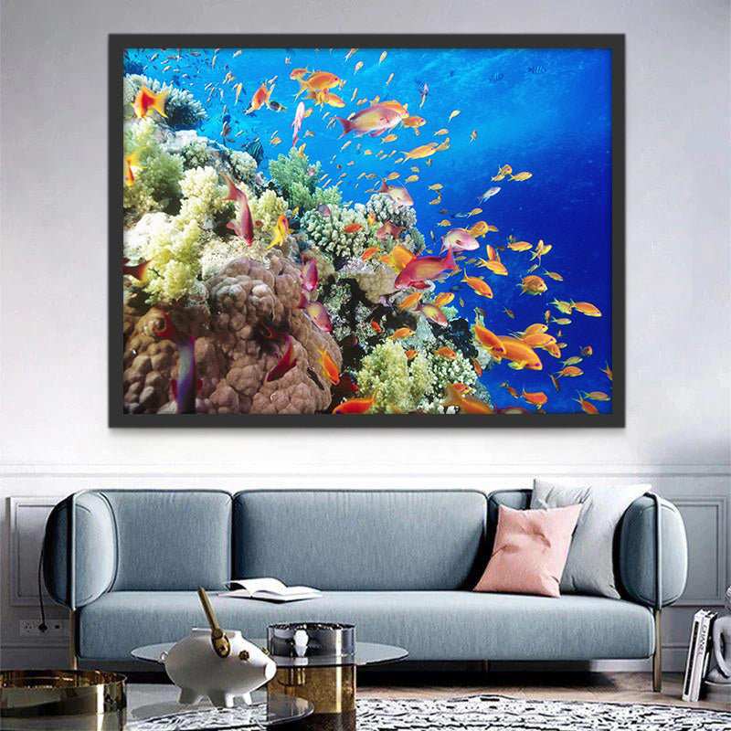 Peces Amarillos y los Corales Pintar por Números