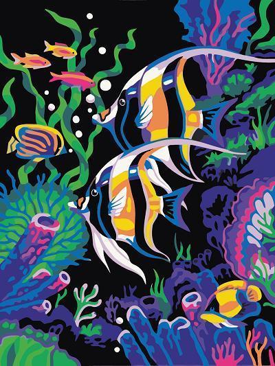 Peces Tropicales en Corales y Algas Pintar por Números
