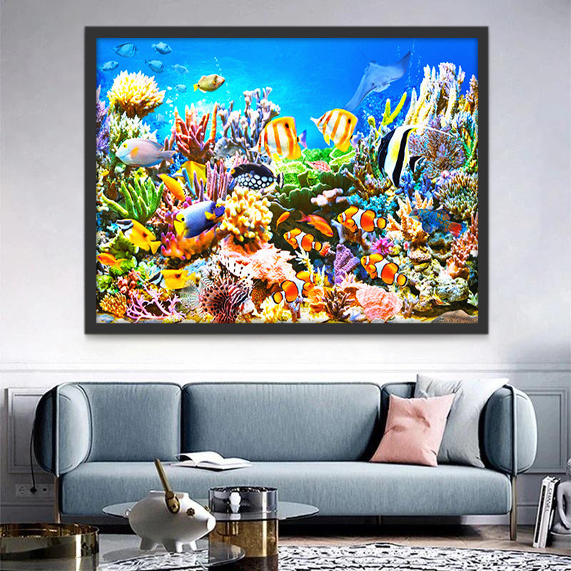 Peces y Plantas en el Fondo Marino Pintar por Números