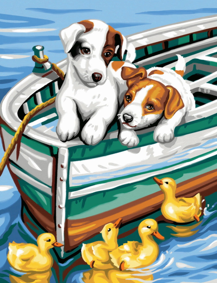 Perritos y Patitos en el Río Pintar por Números