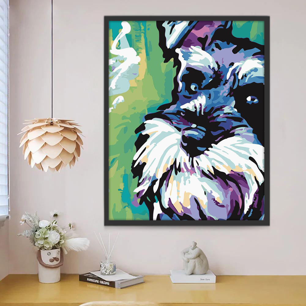 Perro Abstracto Pintar por Números