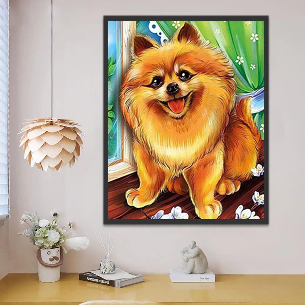 Perro Adorable con Sonrisa Pintar por Números