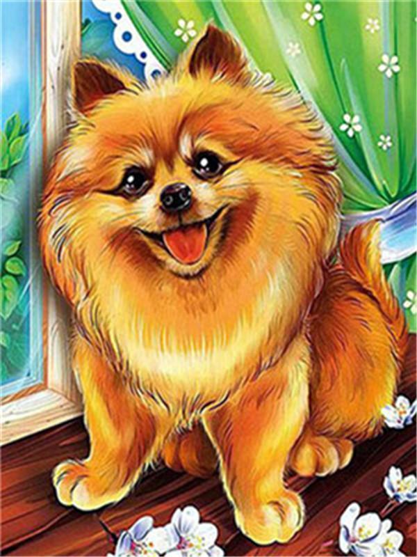 Perro Adorable con Sonrisa Pintar por Números