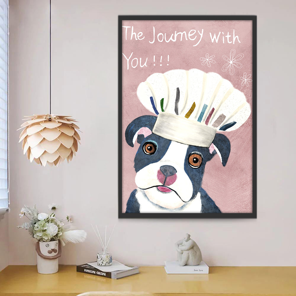 Perro con Gorro de Cocinero Pintar por Números