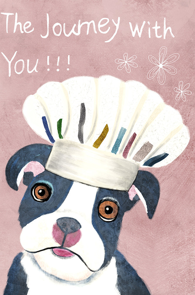 Perro con Gorro de Cocinero Pintar por Números
