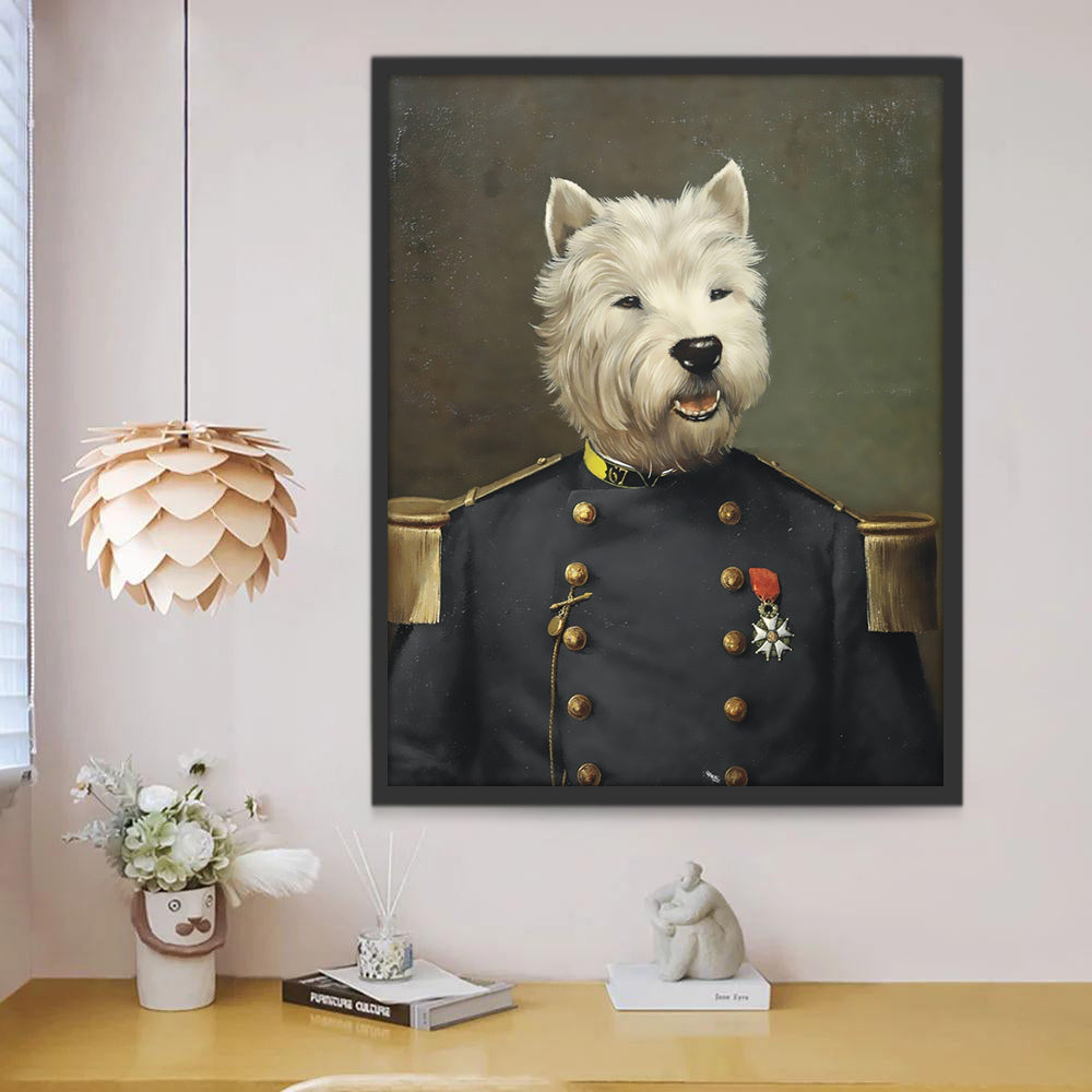 Perro con Ropa de General Pintar por Números