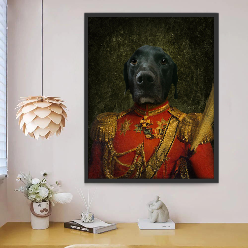 Perro con Ropa de General Pintar por Números