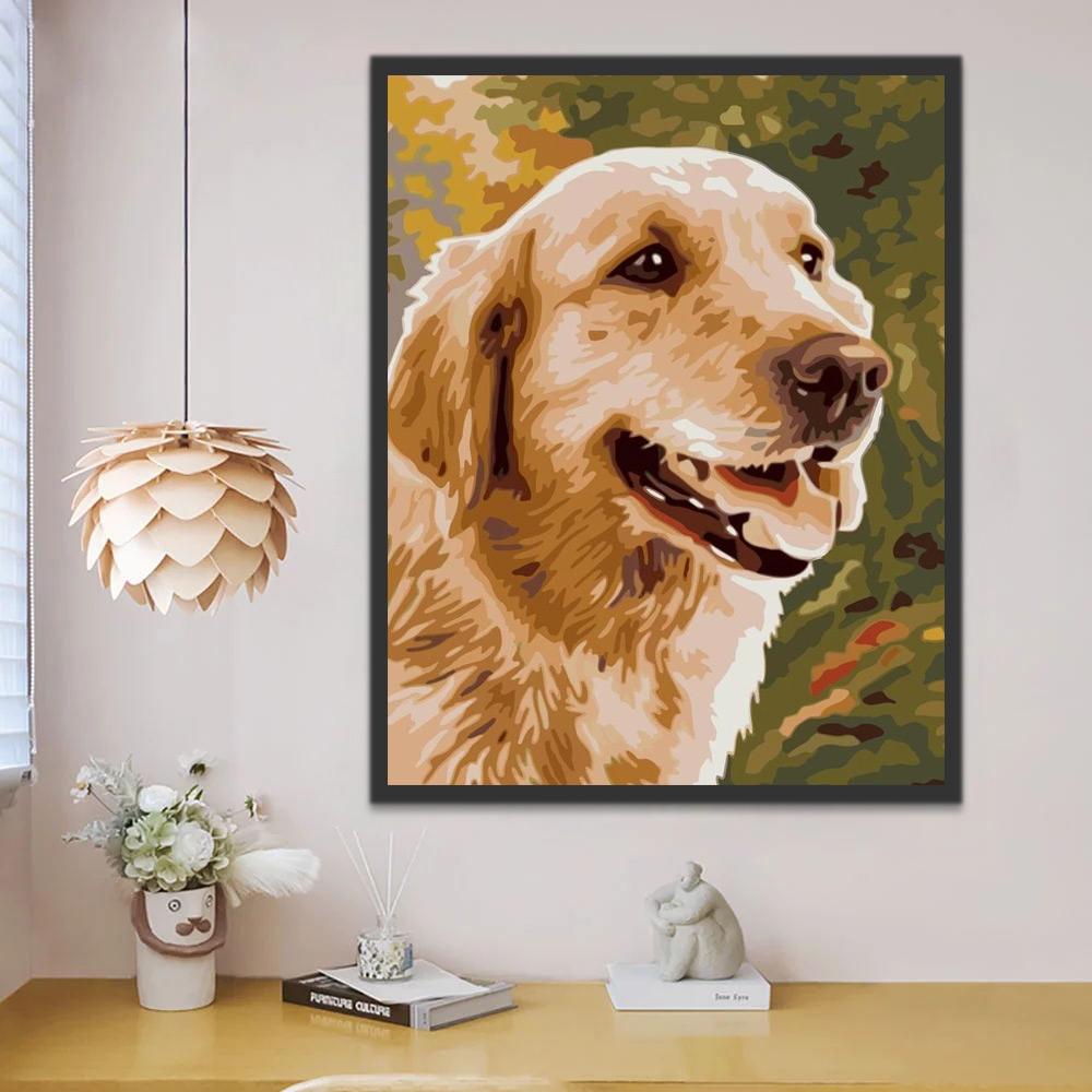 Perro con Sonrisa Pintar por Números