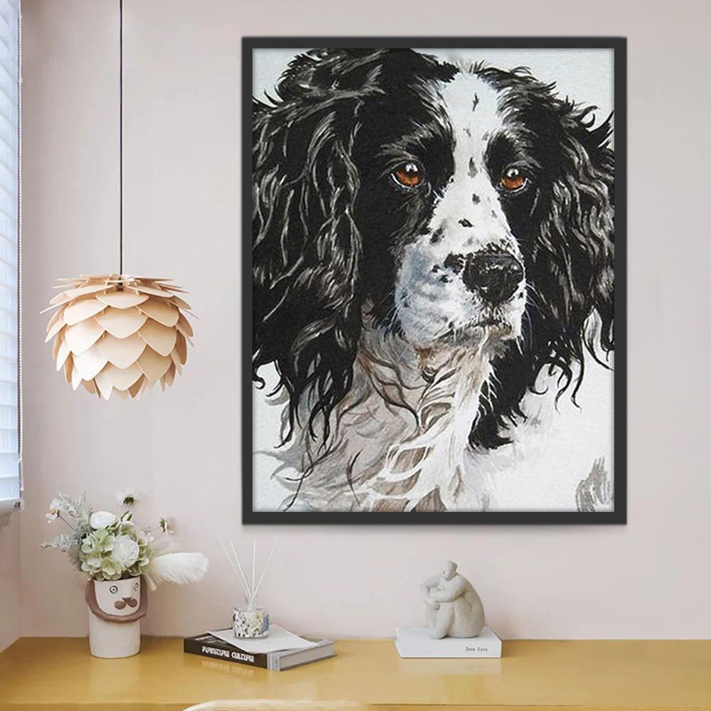 Perro Despeinado Pintar por Números