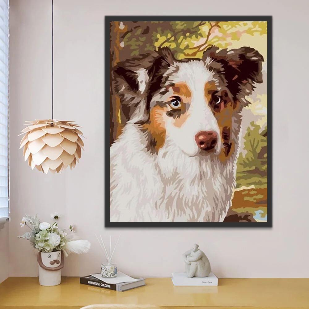 Perro Lindo y un Árbol Pintar por Números
