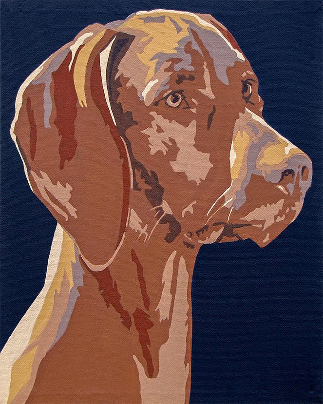 Perro Marrón en Fondo Oscuro Pintar por Números