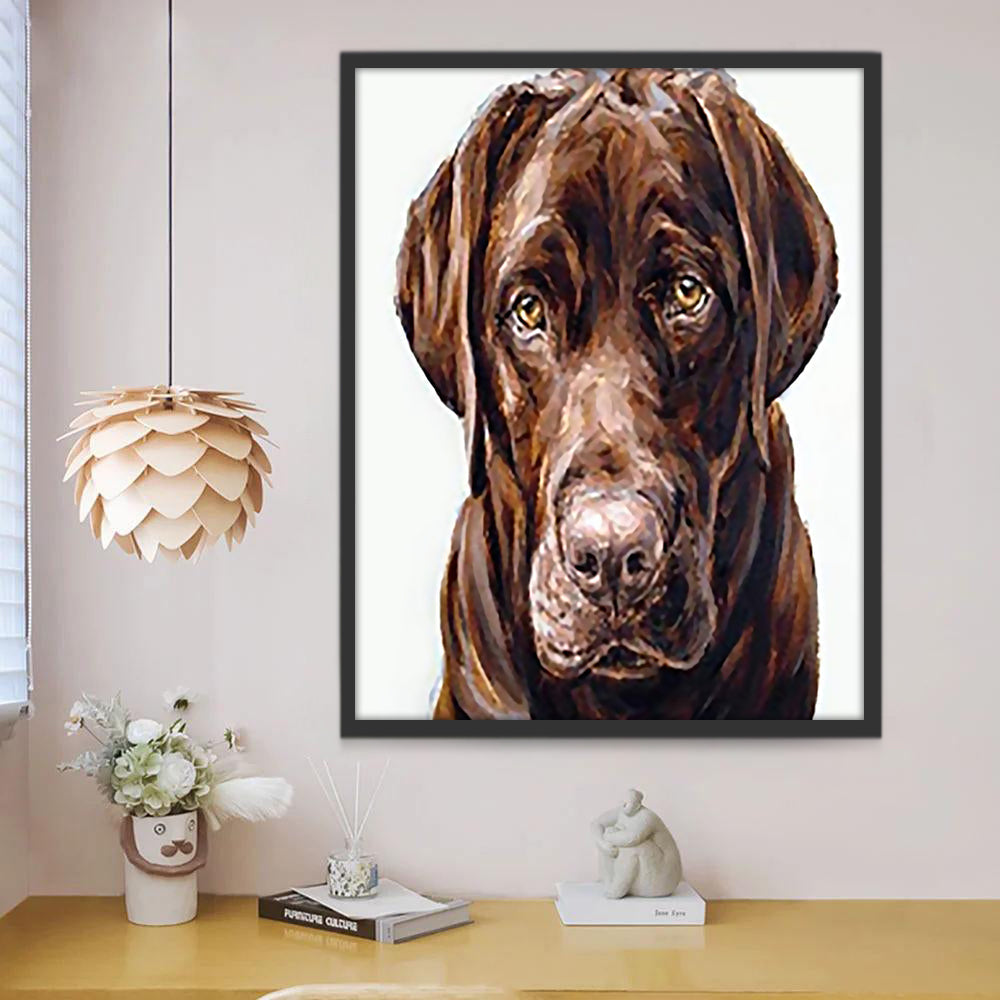 Perro Marrón Pintar por Números