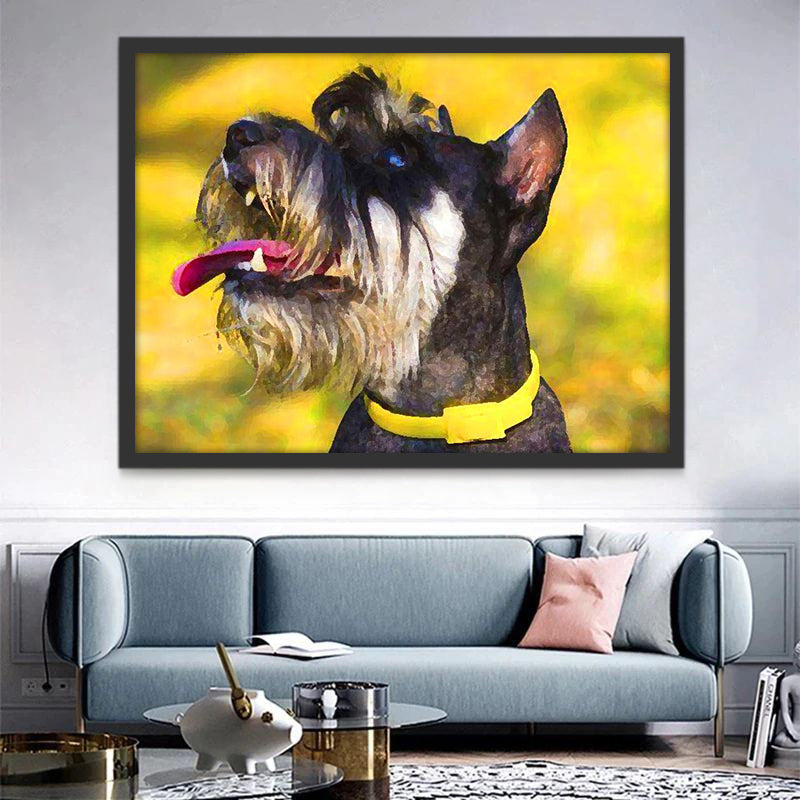 Perro Mirando el Cielo Pintar por Números