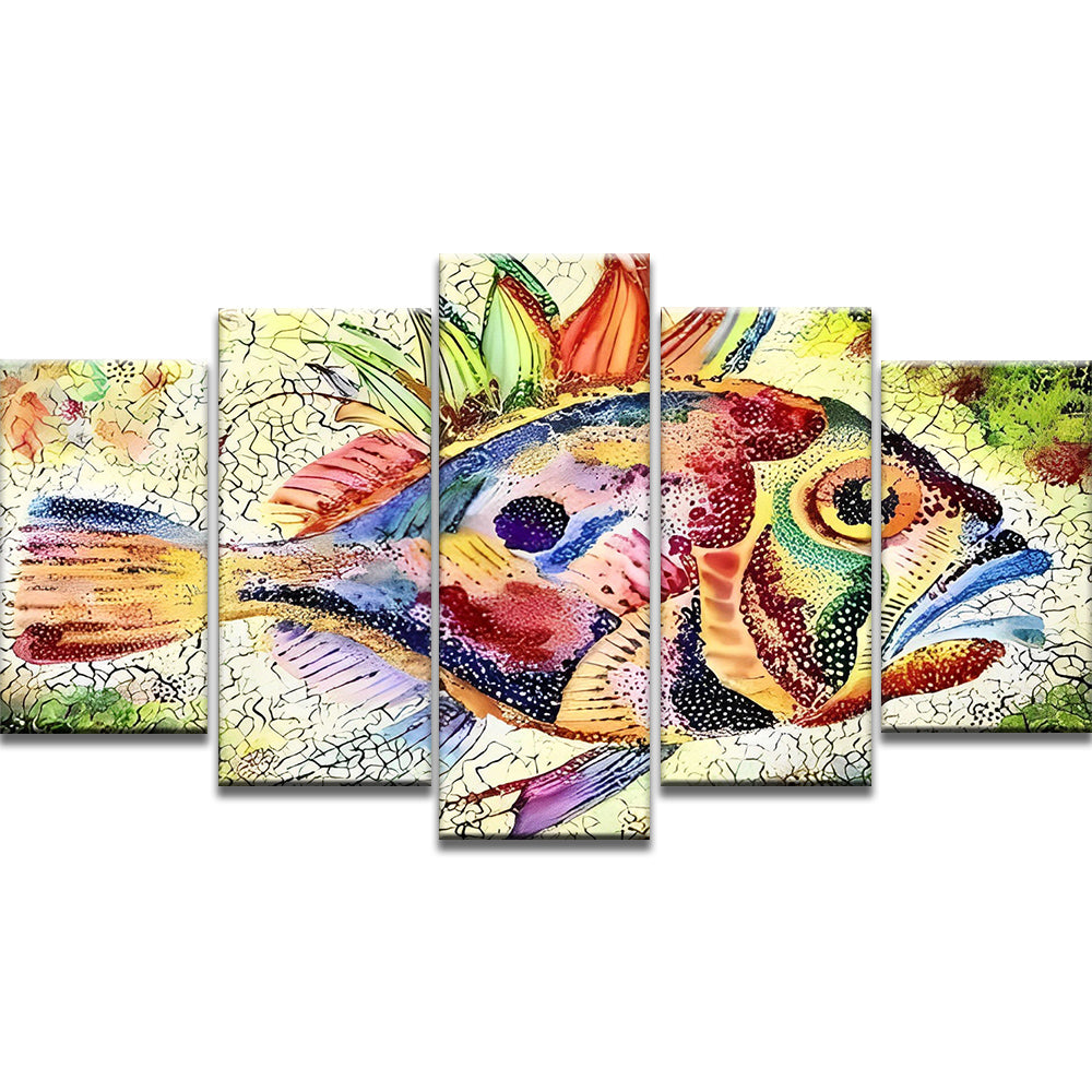 Pez Mero en Color 5 Partes Pintar por Números
