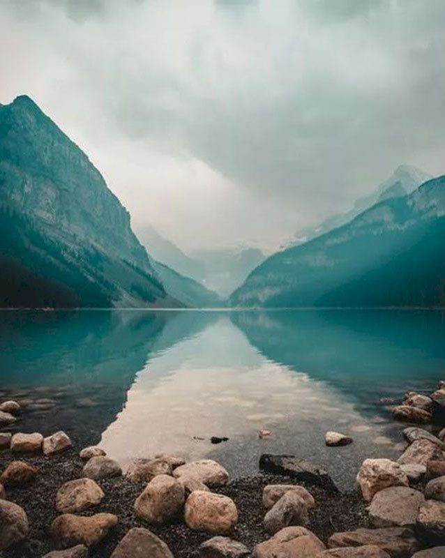 Piedras en la Orilla de Lago Pintar por Números
