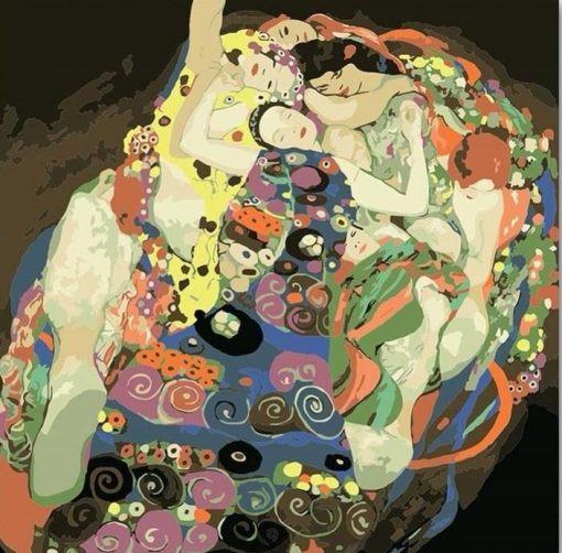 Pintura Abstracta Colorida de Mujeres Pintar por Números